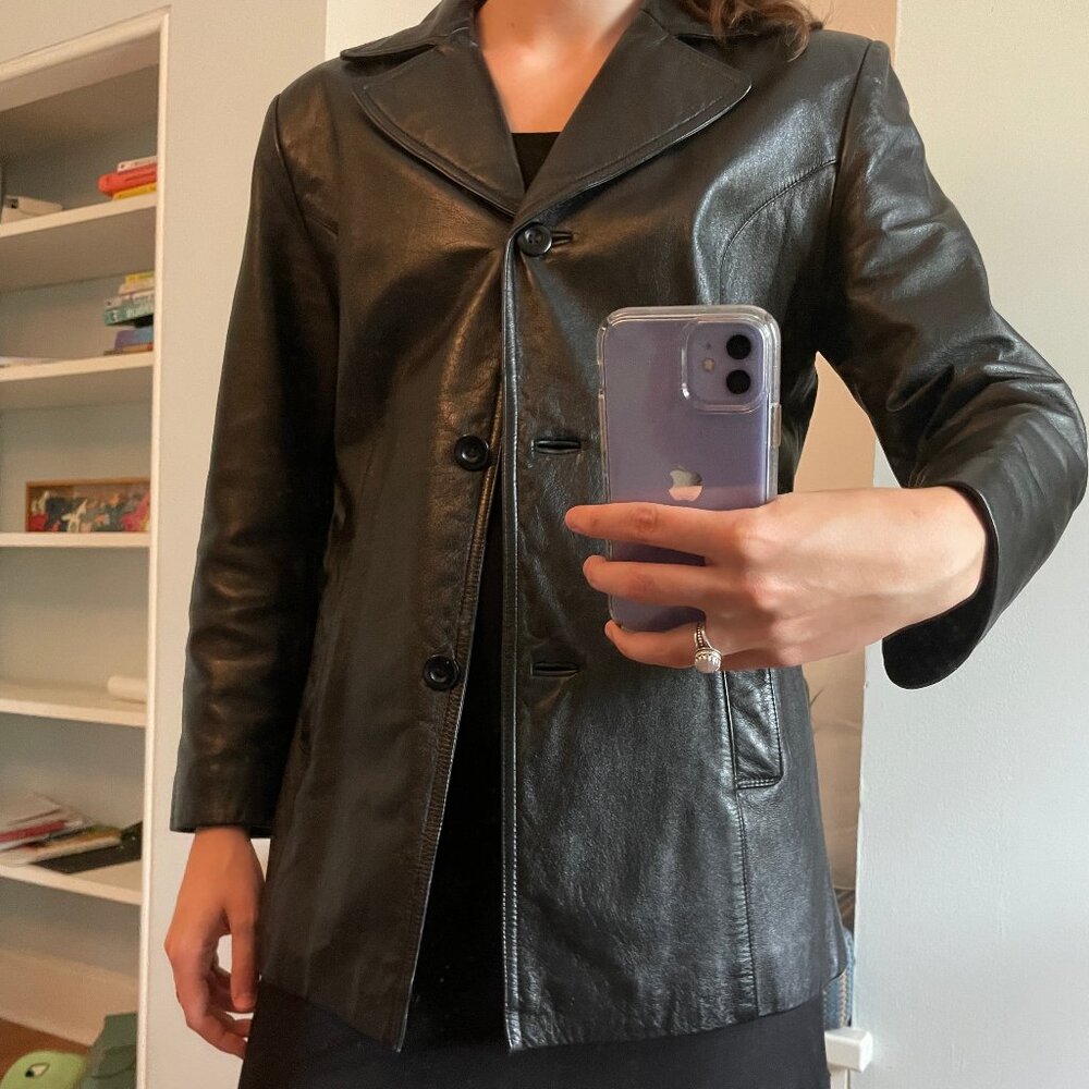 Vintage Maxima Black Leather Jacket